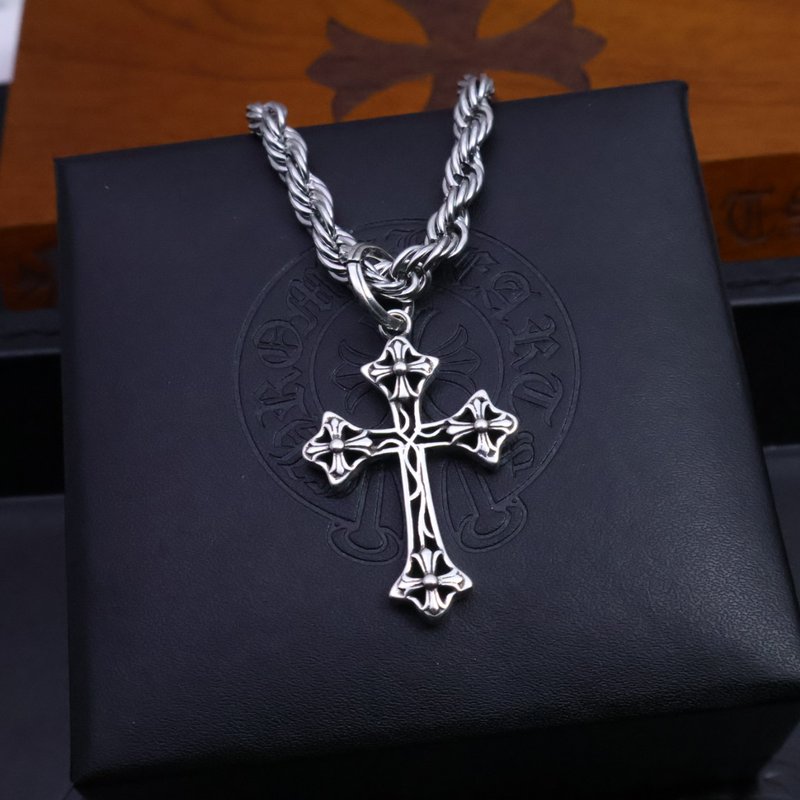 크롬하츠 빈티지 크로스 체인 목걸이 001-243147