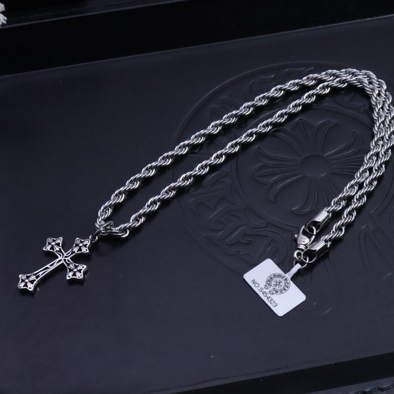 크롬하츠 빈티지 크로스 체인 목걸이 001-243147