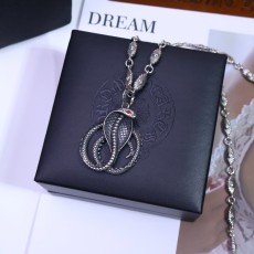 크롬하츠 빈티지 십자가 스카우트 플라워 목걸이 001-243163
