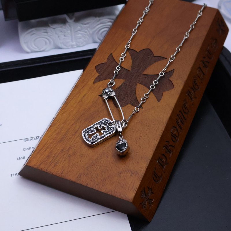 크롬하츠 빈티지 실버 목걸이 001-243168