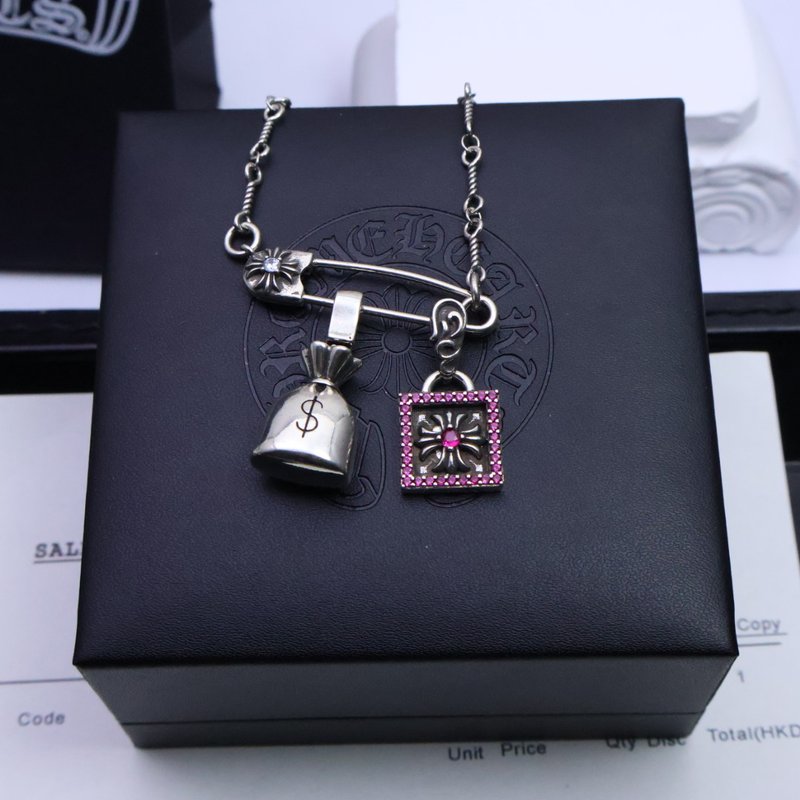 크롬하츠 빈티지 실버 목걸이 001-243169