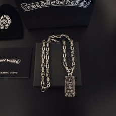크롬하츠 빈티지 십자가 스털링실버 목걸이 001-243184