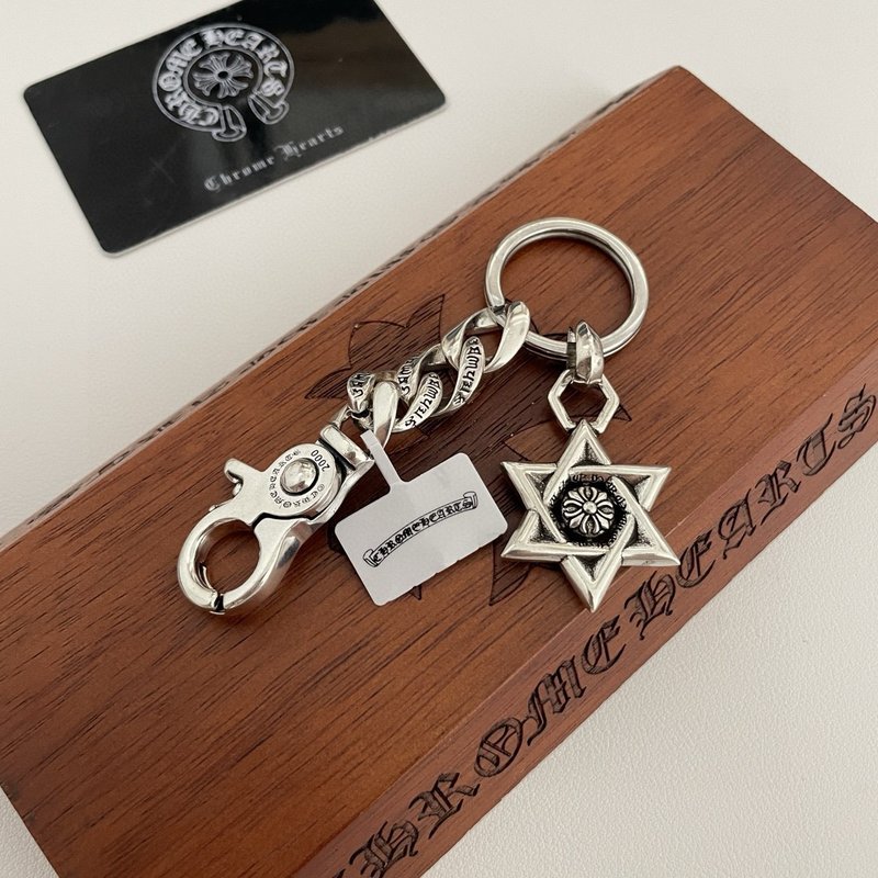 크롬하츠 빈티지 육각별 십자가 목걸이 001-243194