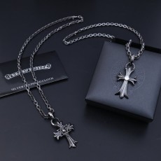 크롬하츠 블랙 골드 십자가 목걸이 001-243212