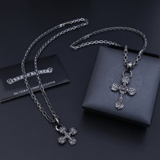 크롬하츠 블랙 골드 십자가 목걸이 001-243213