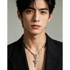크롬하츠 빈티지 뱀무늬 성검 목걸이 001-243266