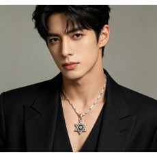 크롬하츠 빈티지 육각별 펜던트 목걸이 001-243268