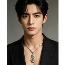 크롬하츠 빈티지 멀티 레이어 십자가 목걸이 001-243269
