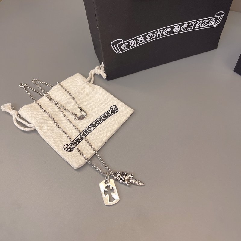 크롬하츠 빈티지 십자가 펜던트 목걸이 001-243297