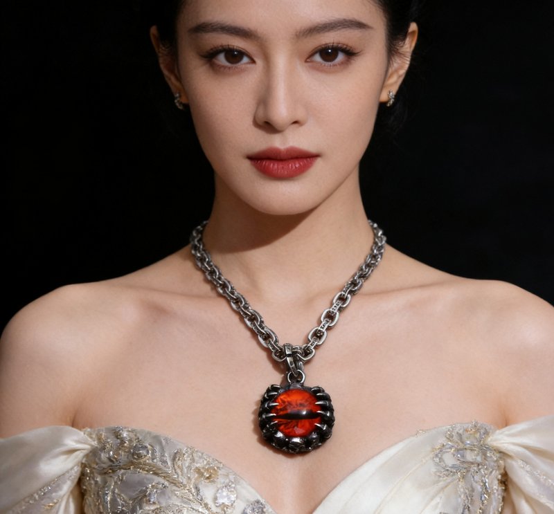 크롬하츠 빈티지 크로스 레터 목걸이 001-243301