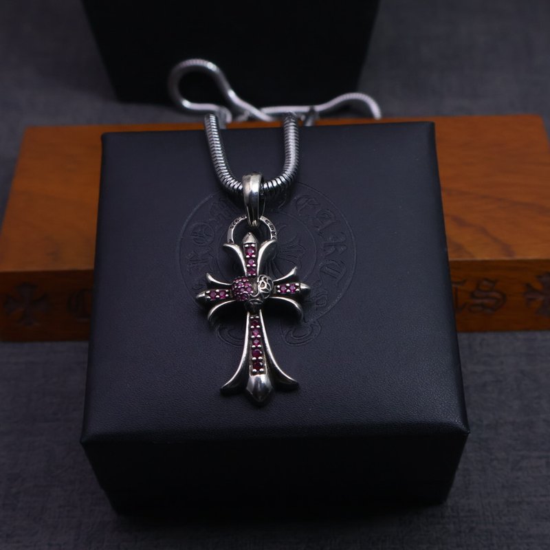 크롬하츠 덩굴 하트 다이아몬드 목걸이 001-243346