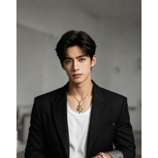 크롬하츠 실버 용해 성검 십자가 펜던트 목걸이 001-243379