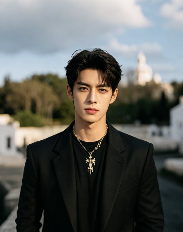 크롬하츠 용해 성검 십자가 펜던트 목걸이 001-243380