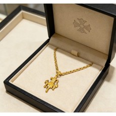 크롬하츠 용암 스카우트 꽃 골드 스퀘어 체인 목걸이 001-243383