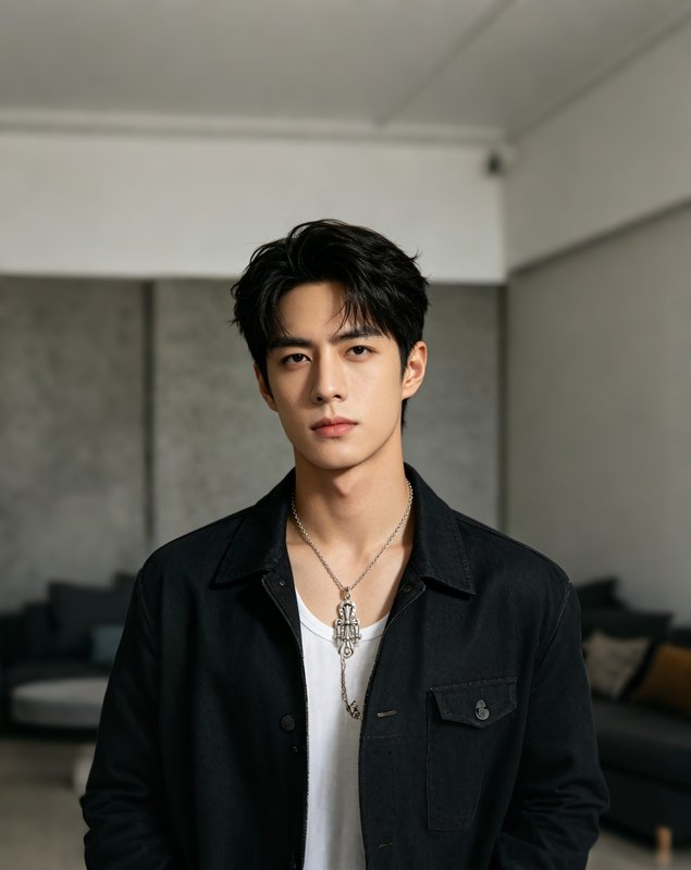 크롬하츠 남성용 성검 십자가 대나무 체인 목걸이 001-243384