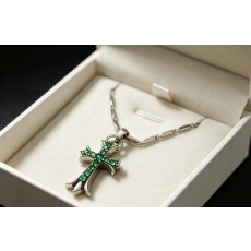 크롬하츠 그린 다이아몬드 십자가 목걸이 001-243390