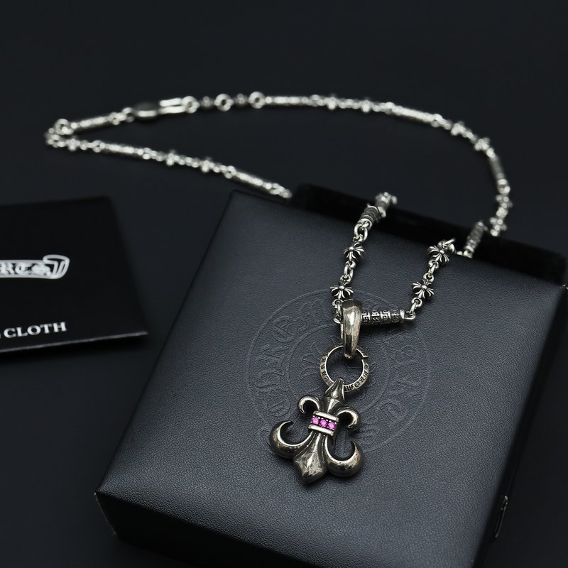 크롬하츠 빈티지 체인 크로스 목걸이 001-243406