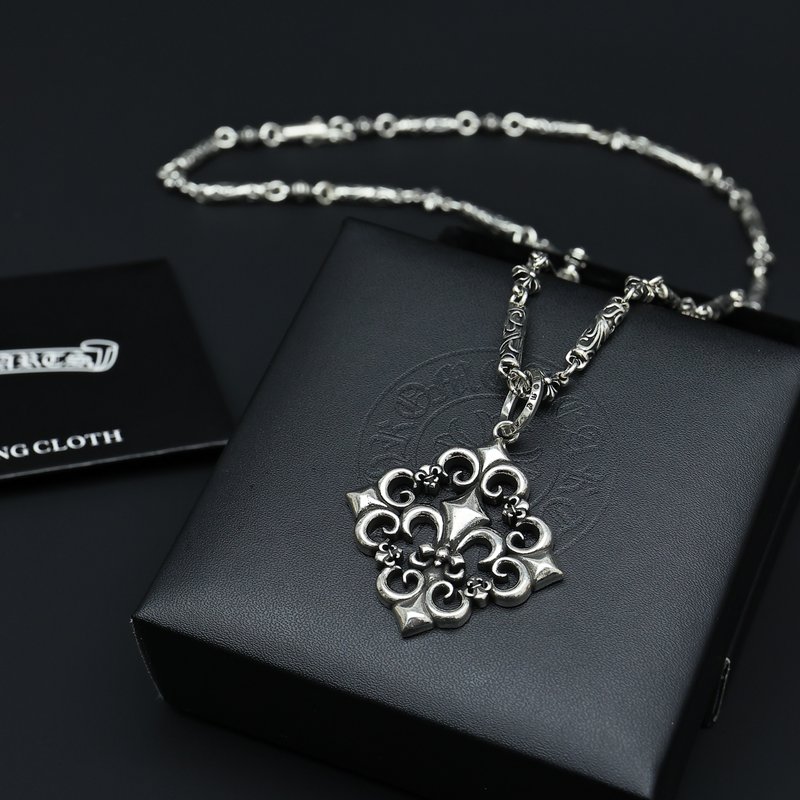 크롬하츠 빈티지 크로스 체인 목걸이 001-243414