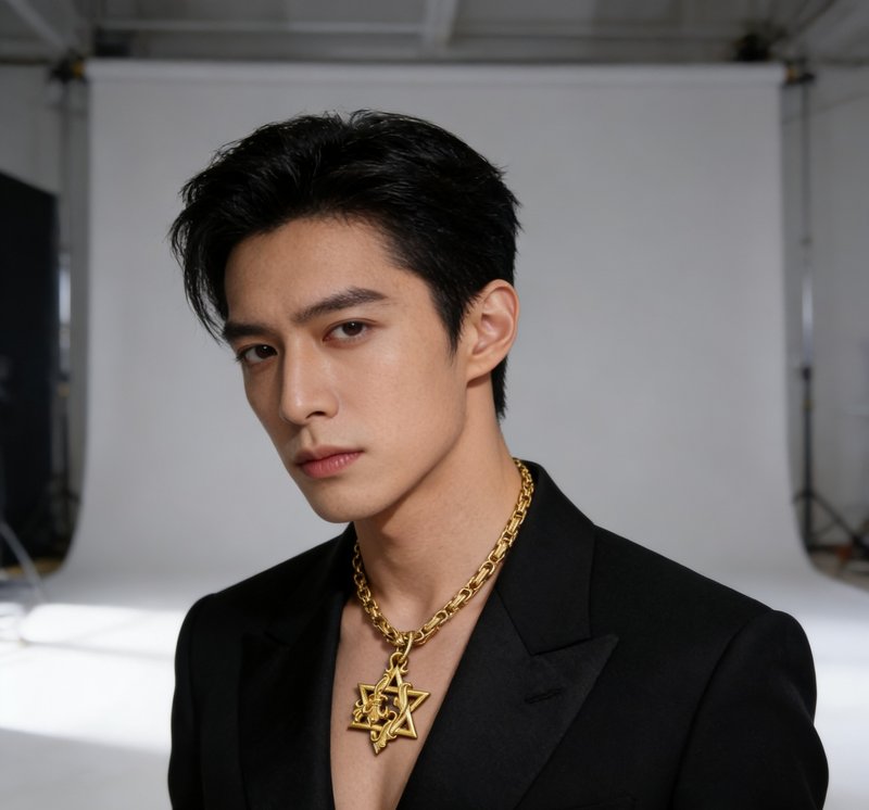 크롬하츠 육망성 성검 골드 목걸이 001-243442