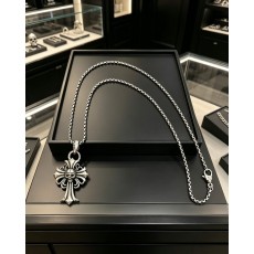 크롬하츠 스컬 십자가 빈티지 목걸이 001-243460
