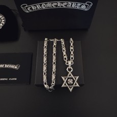 크롬하츠 십자가 별 펜던트 목걸이 001-243467