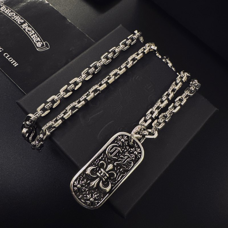 크롬하츠 빈티지 십자가 펜던트 목걸이 001-243494