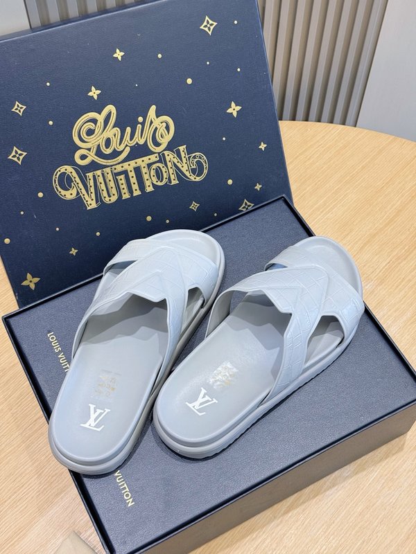 LV 오아시스 스웨이드 슬라이드 샌들 001-243722