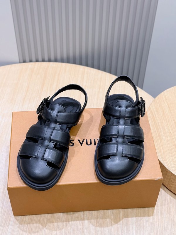 LV 남성 소皮革 샌들 프리미엄 001-243729