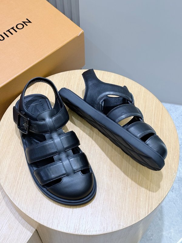 LV 남성 소皮革 샌들 프리미엄 001-243729