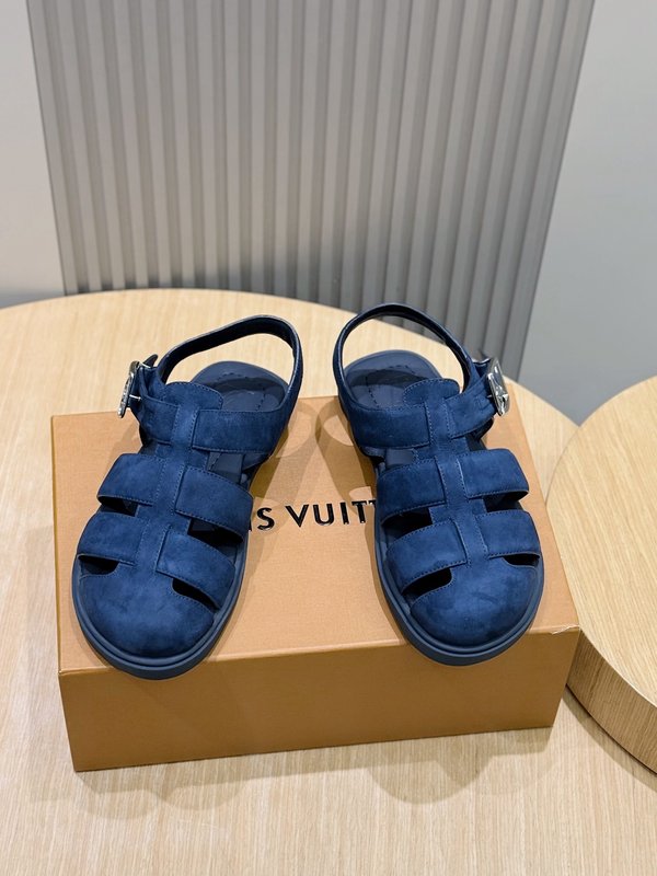 LV 가정 남성 가죽 샌들 001-243730