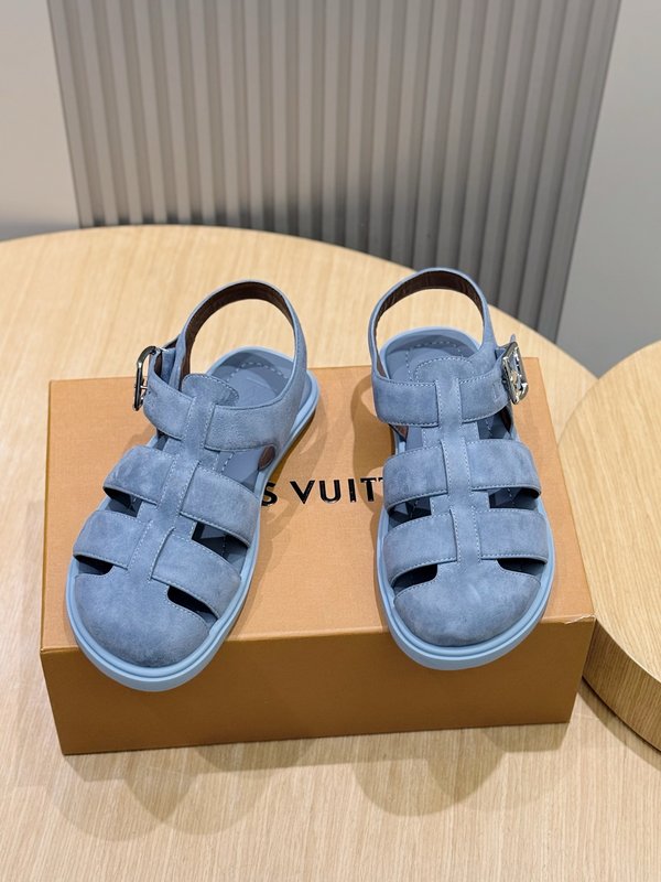 LV 스타일 남성용 가죽 샌들 001-243755