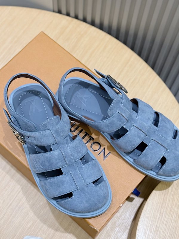 LV 스타일 남성용 가죽 샌들 001-243755