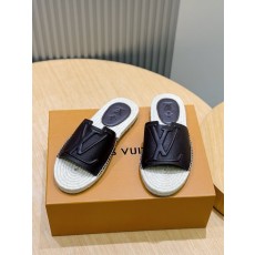루이비통 2026 년 블랙 에스파드리슬 샌들 001-243787