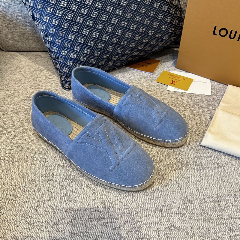 LV 뉴버전 송아지 스웨이드 에스파드릴 001-243922