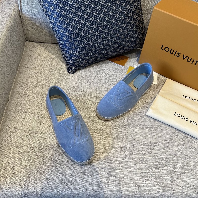 LV 뉴버전 송아지 스웨이드 에스파드릴 001-243922