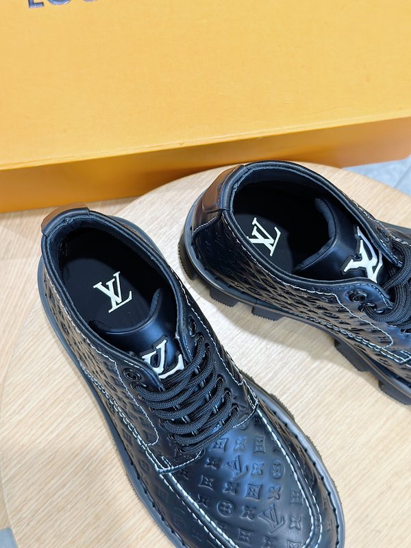 LV 체커 남성 클 부츠 001-243963