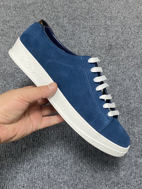 LV 남성용 블루 캐주얼 스니커즈 001-244002