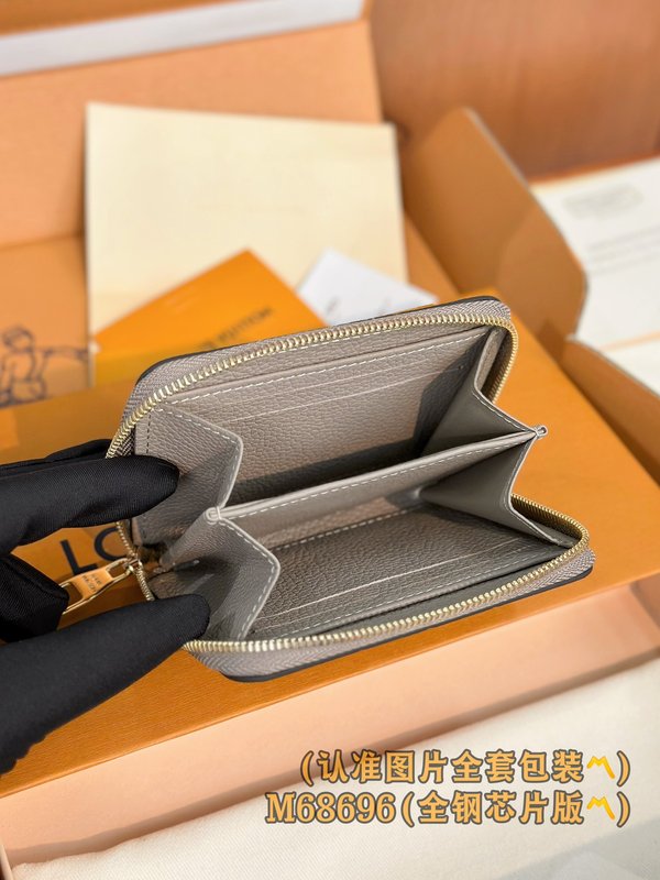 엠보싱 가죽 지퍼 동전 지갑 001-245771