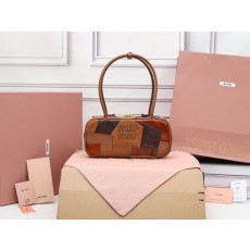 수제 가죽 패치워크 볼링백 여성 숄더백 크로스백 001-245863