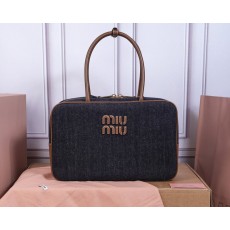 M 브랜드 캔버스 가죽 공문서 가방 001-246011