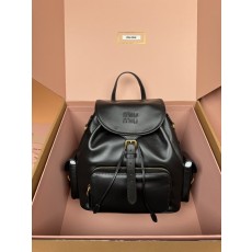 블랙 소가죽 백팩 001-246018