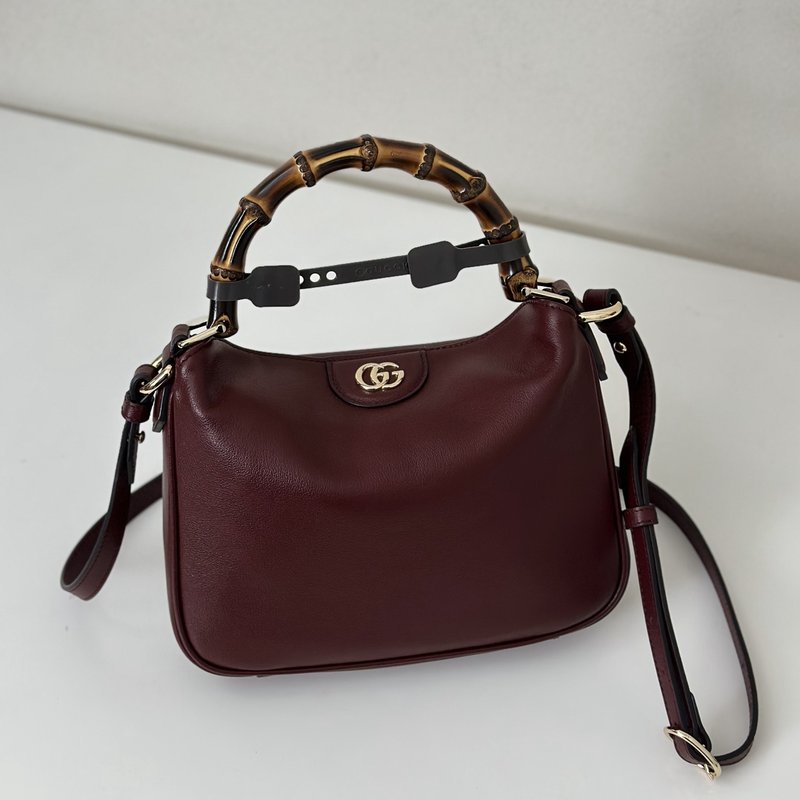 와인 레드 풀레더 핸드백 숄더백 001-246227