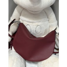 구찌 더블 버클 레드 그레인 레더 숄더백 001-246341