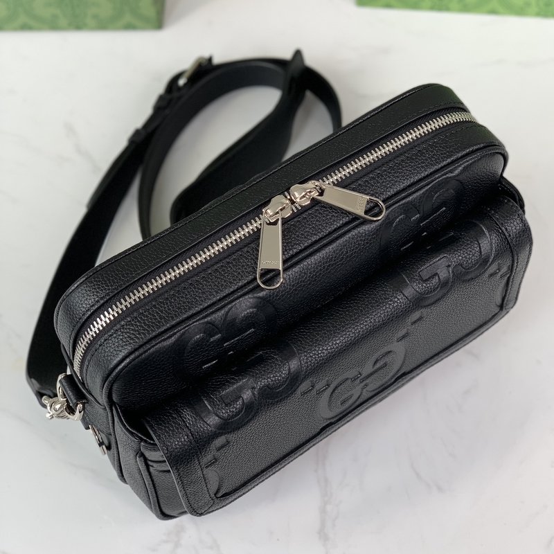 블랙 더블 G 엠보스 미니 숄더백 001-246706