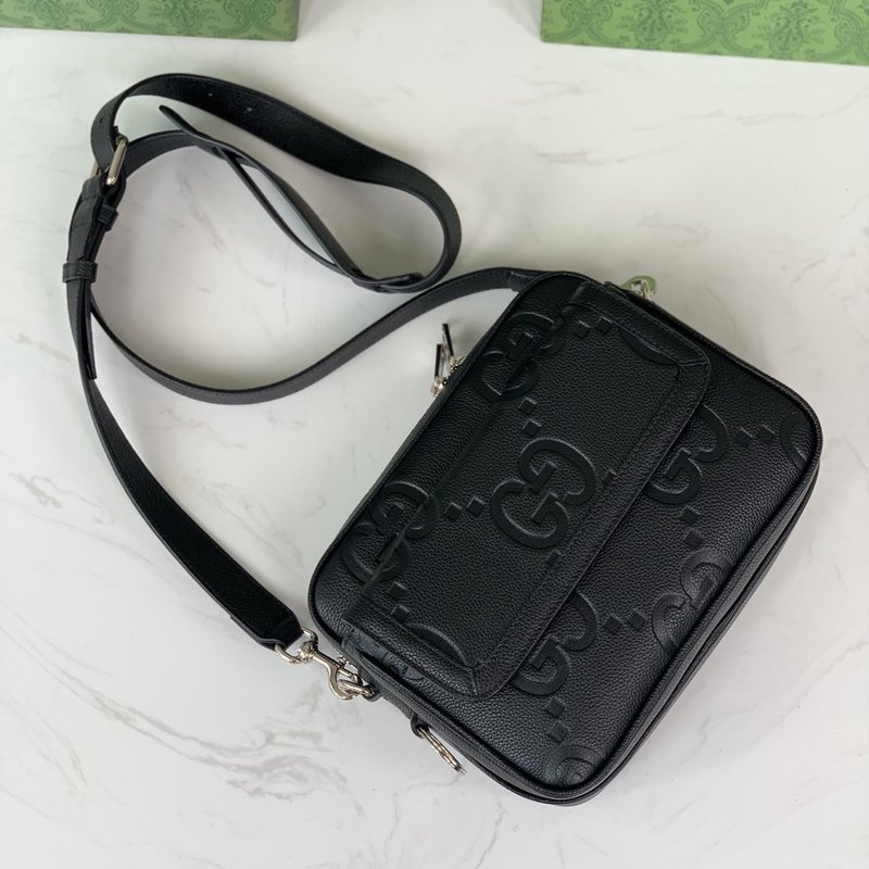 블랙 더블 G 엠보스 미니 숄더백 001-246706