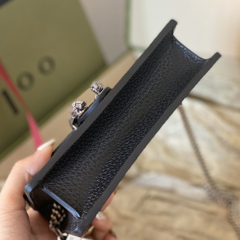 GG 블랙 데님 미니 디올니소스 백 001-246922