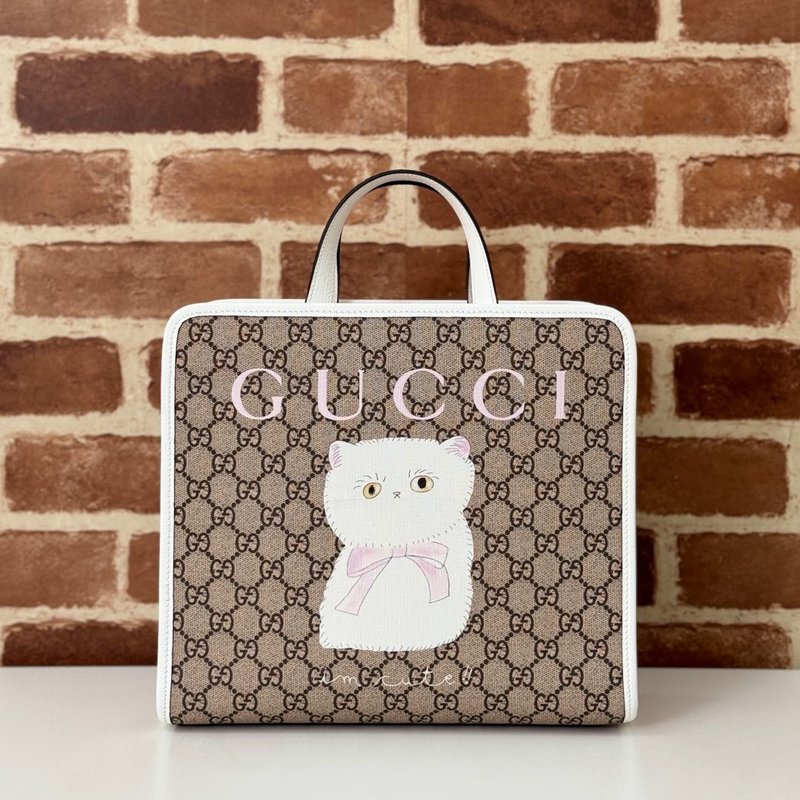 고양이 패턴 핸드백 001-246951