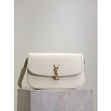 생로랑 화이트 박스 카프 레더 숄더백 001-247607