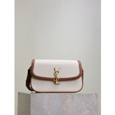 생로랑 박스카프 레더 숄더백 001-247638