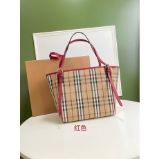 버버리 클래식 체크 가죽 토트백 001-247702